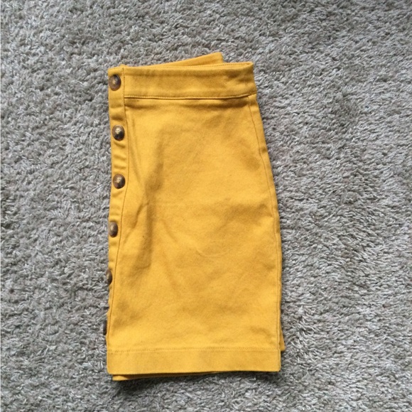 Forever 21 Mustard Yellow Mini Skirt - Picture 6 of 11